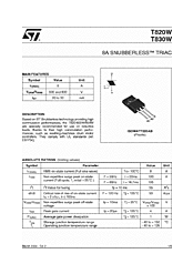 DataSheet T820-600W pdf